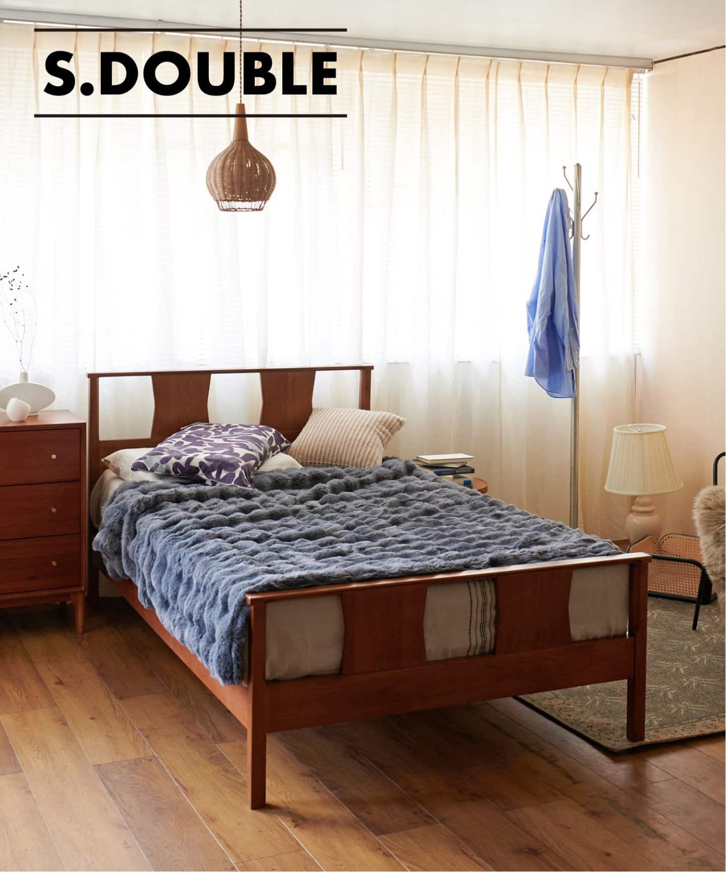 大型商品》BROOKS BED_semidouble ブルックスベッド セミダブルサイズ