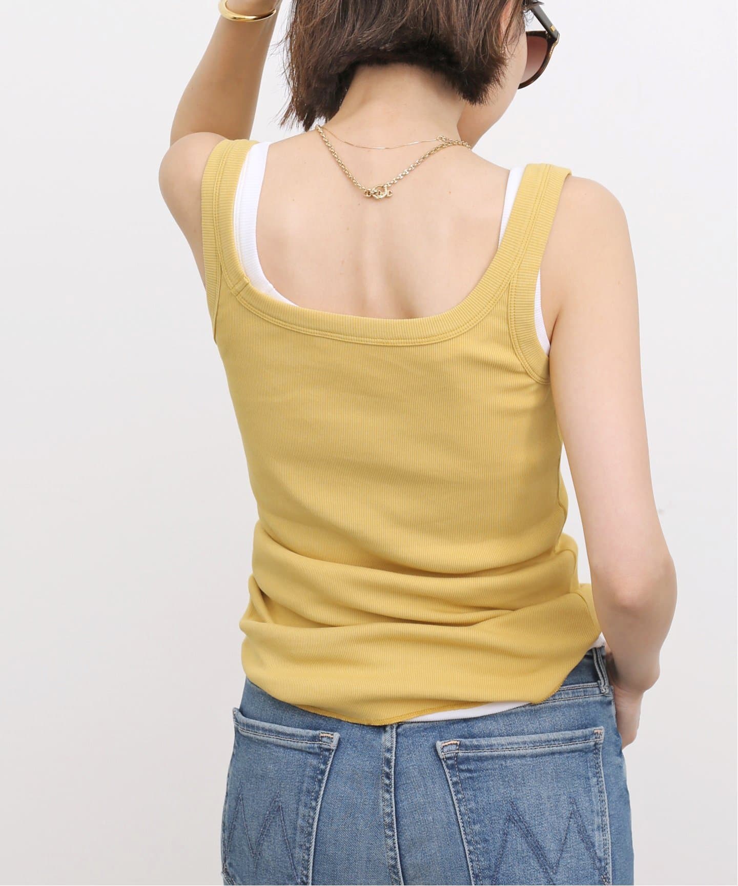 アパルトモン アパルトモン グッドグリーフSQUARE NECK TANK TOP