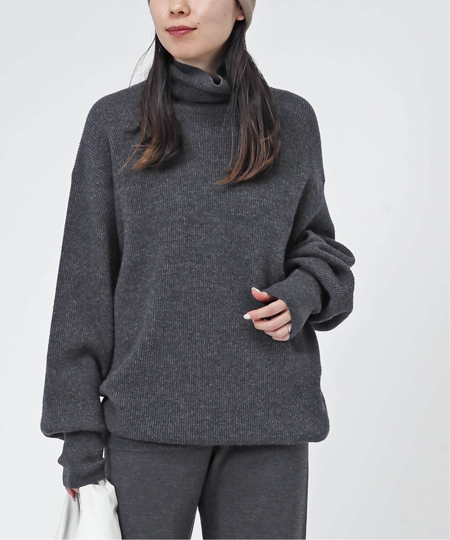 AP STUDIO タートルネック ポンチョプルオーバー 【公式通販】