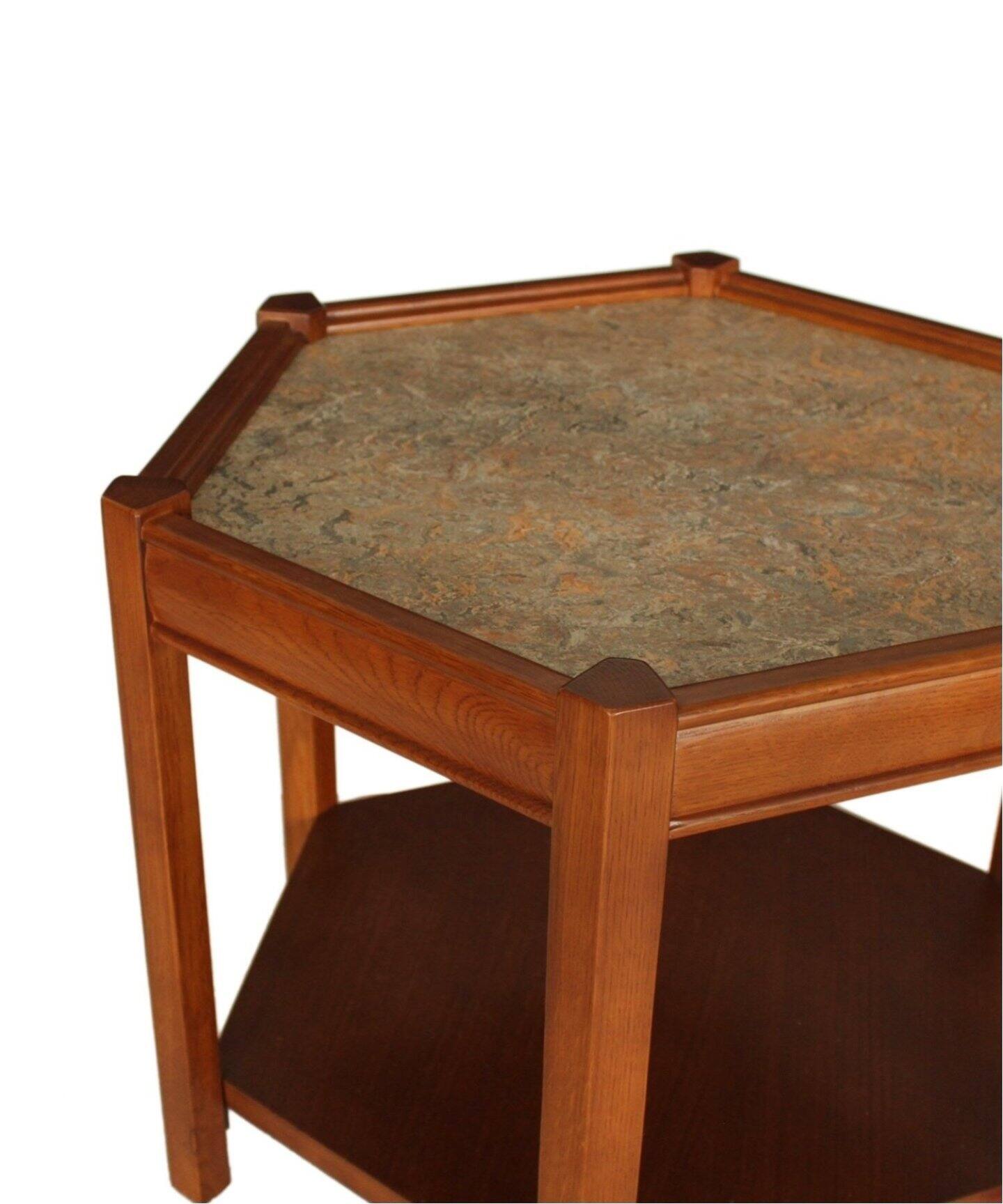 BROOKS HEXAGON TABLE_lino(GRY) ブルックスヘキサゴンテーブル
