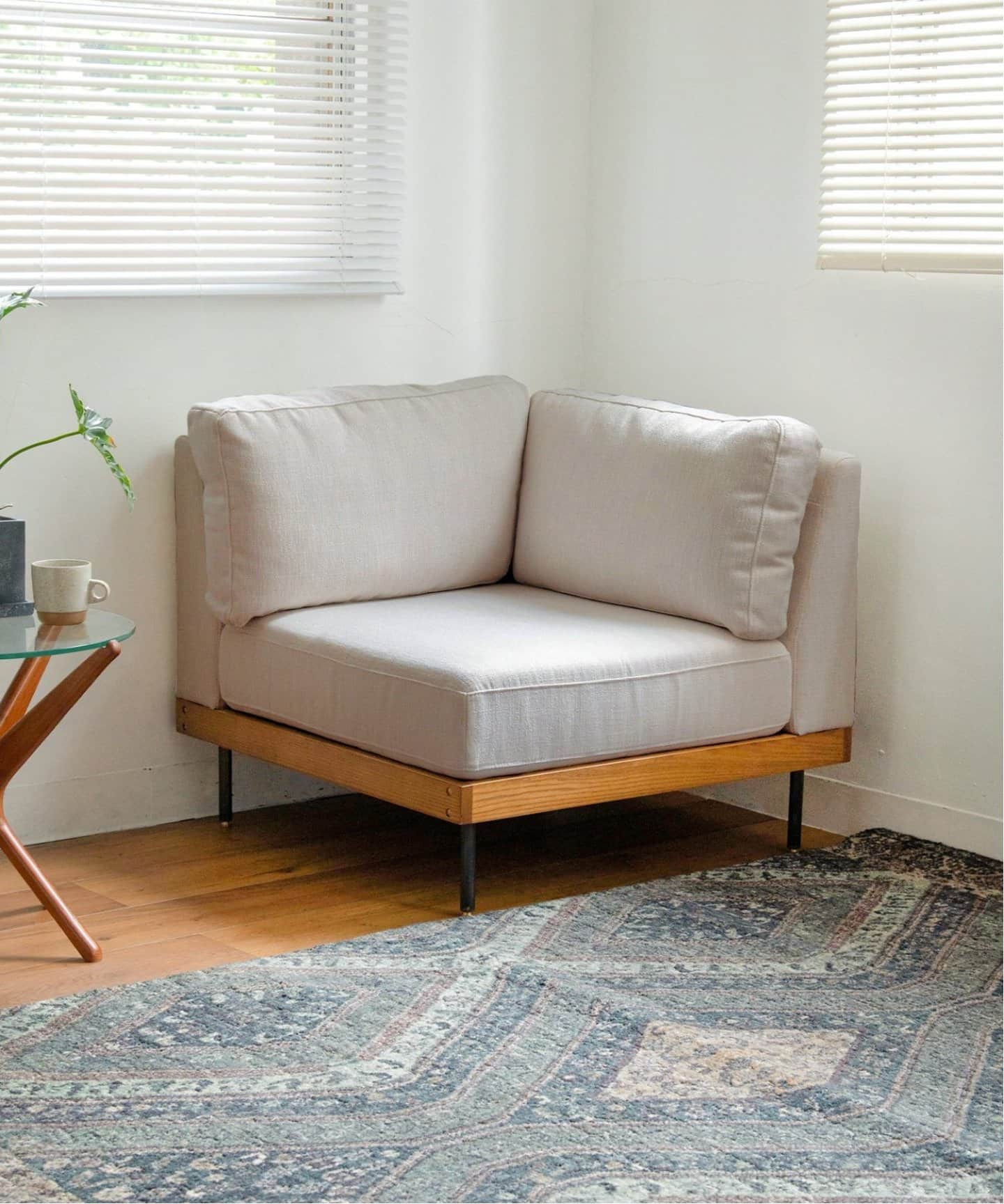 大型商品》LILLE CORNER SOFA BE リル コーナー ソファ ベージュ2ND