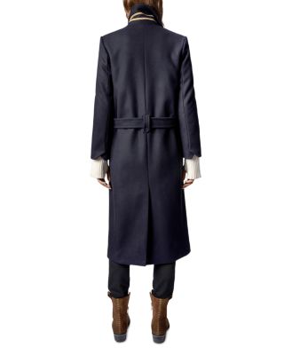 Zadig & Voltaire Monaco Virgin Wool Blend Coat | Bloomingdale's