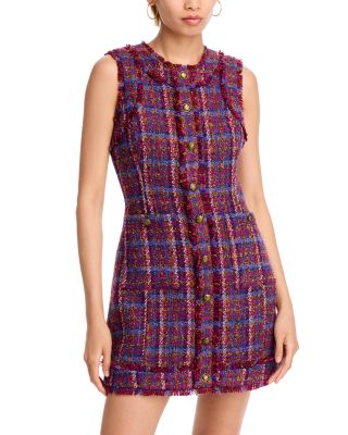 AQUA Tweed Jacket & Mini Dress - Exclusive | Bloomingdale's