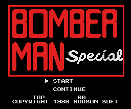 Bomber Man Special (1986, MSX, Hudson Soft) | Releases