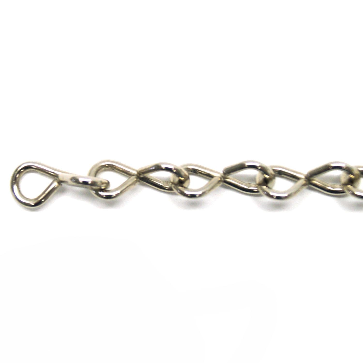 18 Gauge Nickel Jack Chain - 1 Ft | Delphi Glass