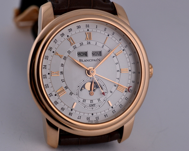 17371) Blancpain Le Brassus Complete Calendar GMT 18K RG