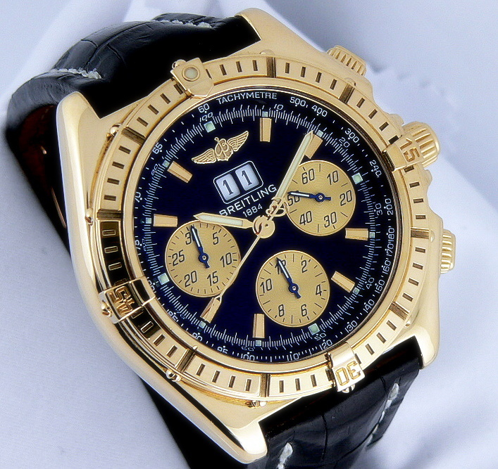 13089) Breitling Crosswind Special Chrono Yellow Gold/Strap