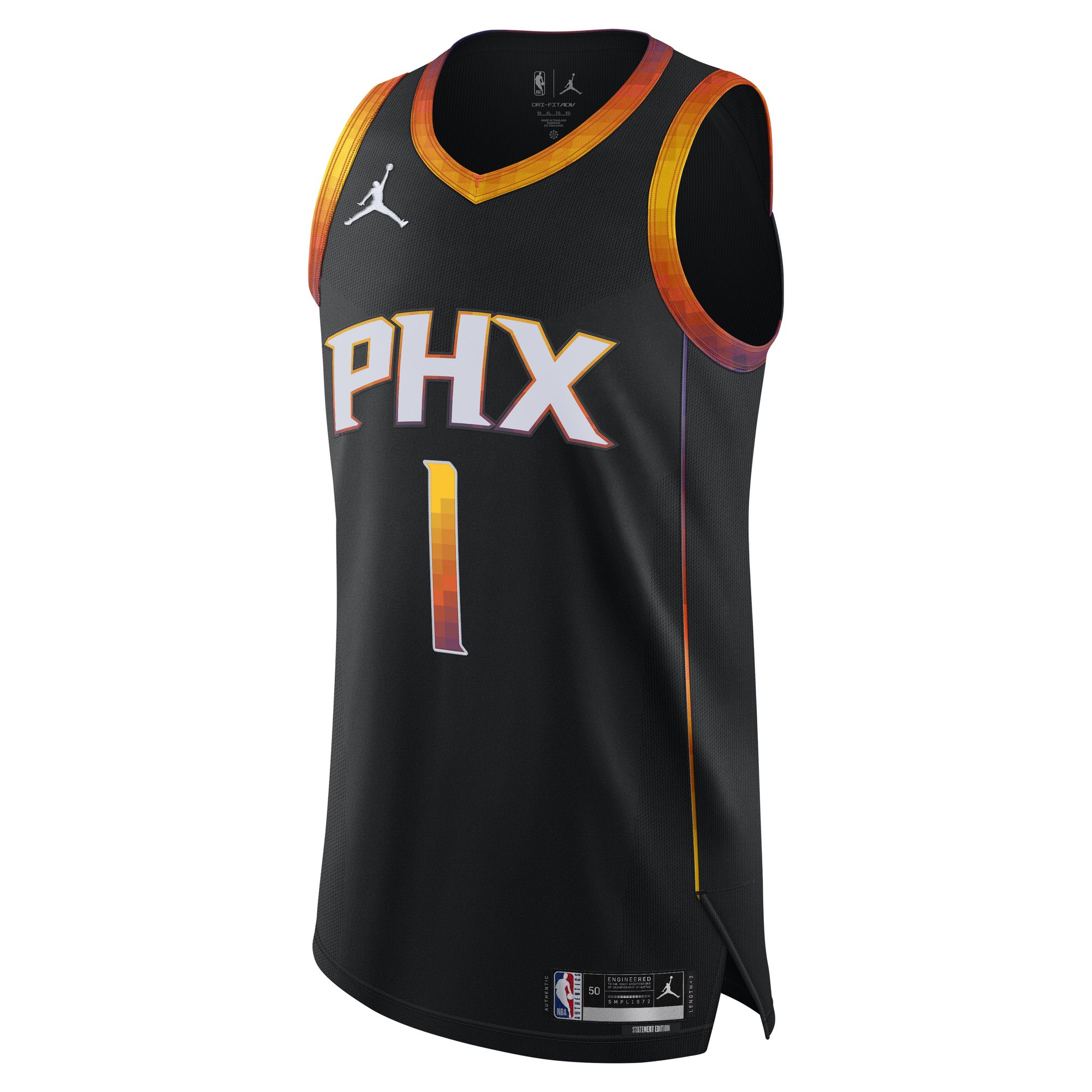 Men's Jordan Brand Devin Booker Black Phoenix Suns Authentic