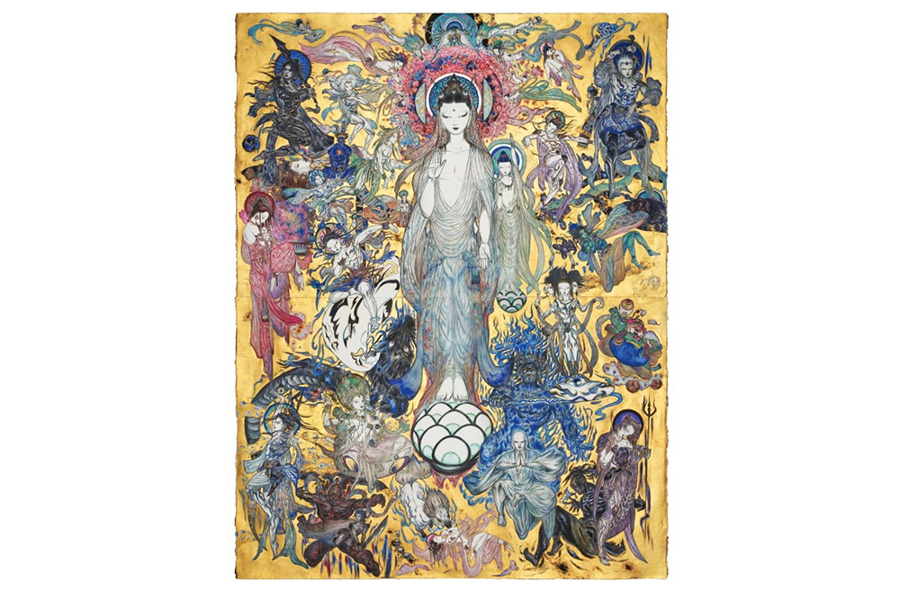 イラストレーター・天野喜孝氏による法華経画完成 ～世界観を幻想的