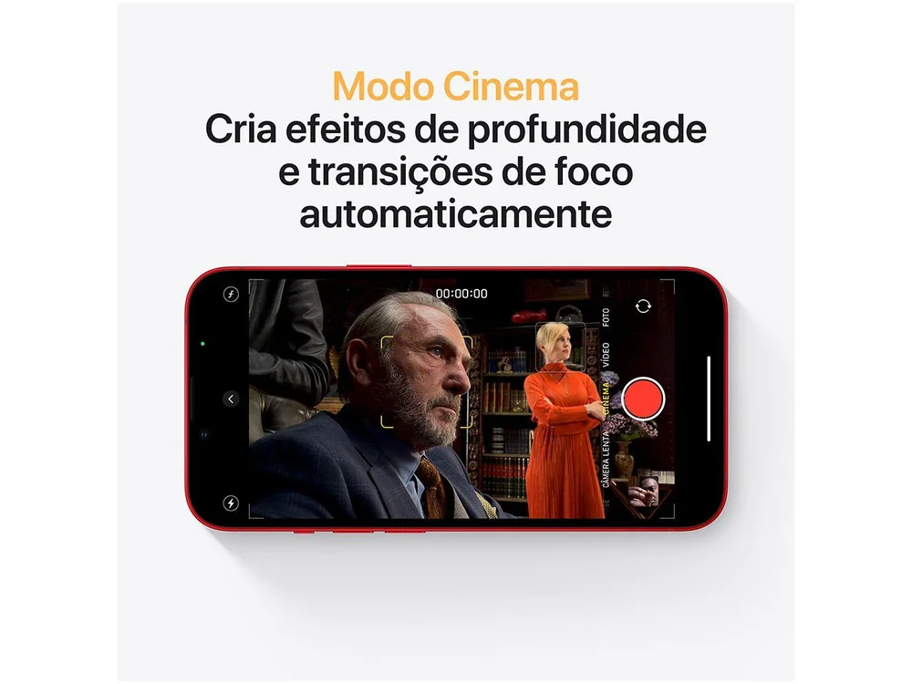 Apple iPhone 13, 256GB, (PRODUCT)RED, Tela 6.1
