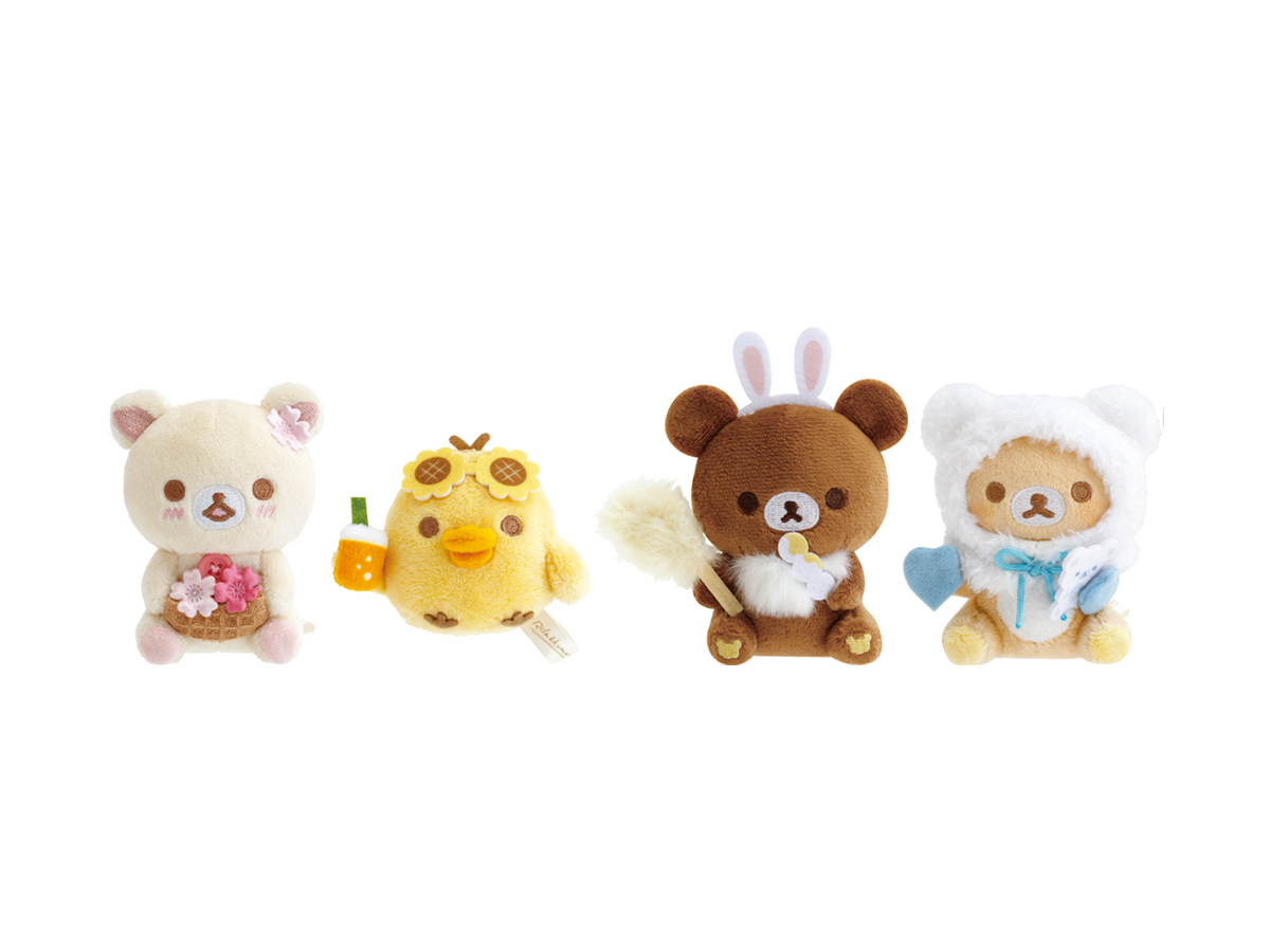 リラックマ】ぬいぐるみ あなたを想うふっくらぬいぐるみ 4点 春夏秋冬