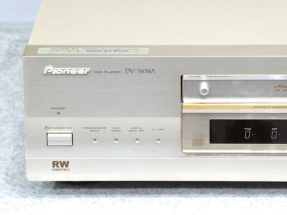 パイオニア DV-S838A DVD⁄CD プレーヤー CDデッキ パイオニア DV-S838A