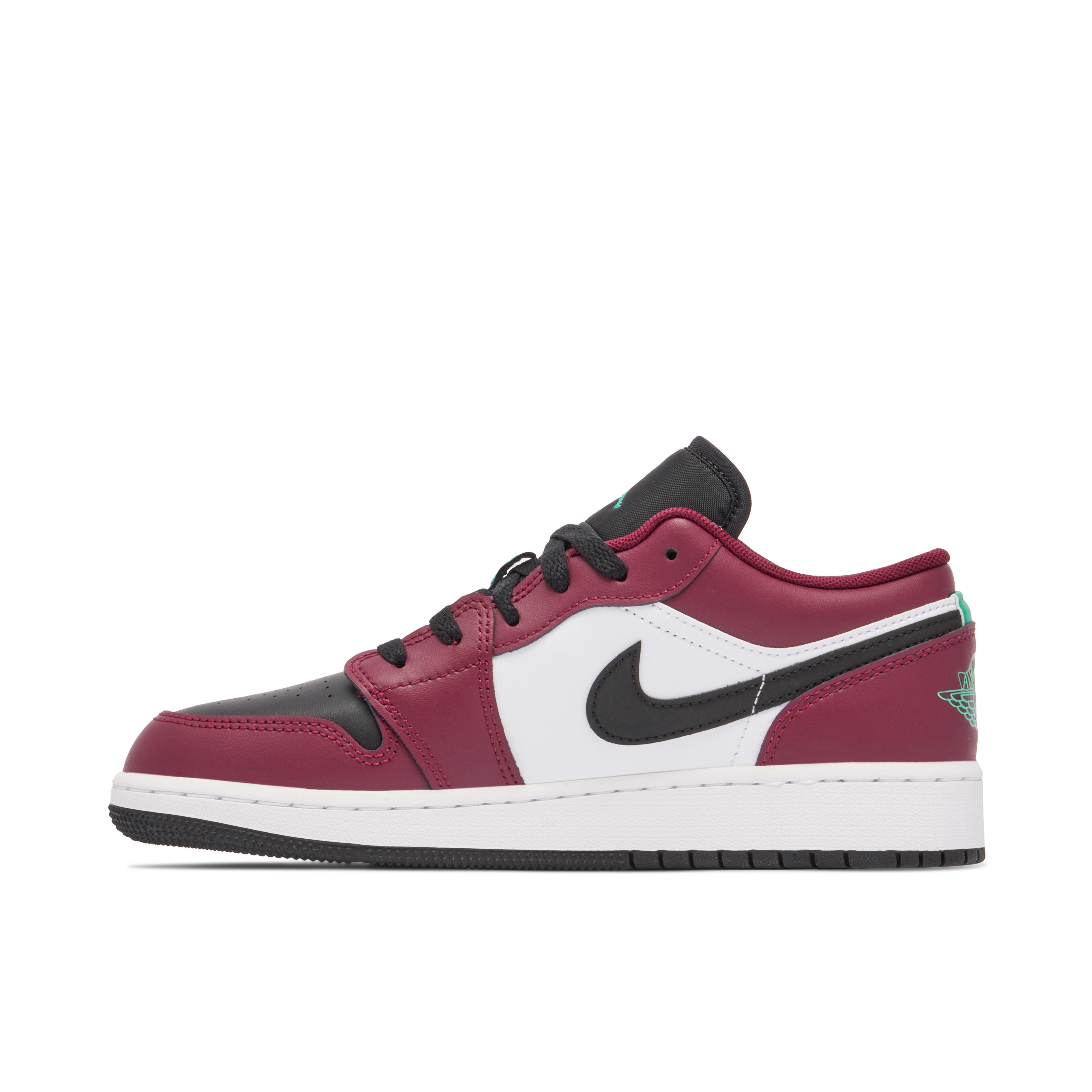 Air Jordan 1 Low Dark Beetroot Roma Green GS | DM0589-635 | Laced