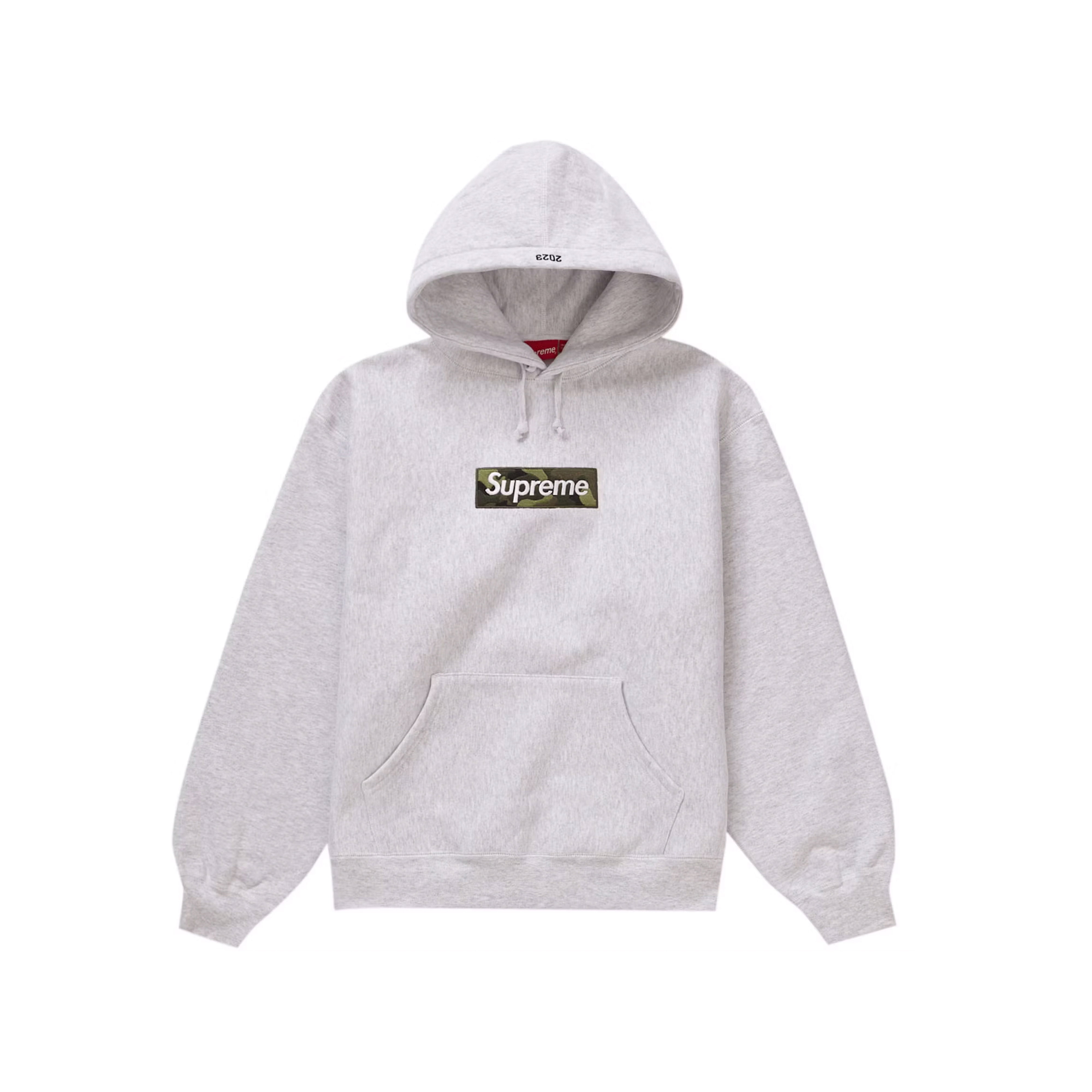 Supreme Box Logo Hooded Sweatshirt (FW23) Ash Grey | SUPREME-00263
