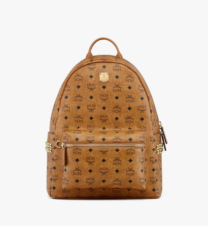 Medium Stark Side Studs Backpack in Visetos コニャック | MCM ®JP