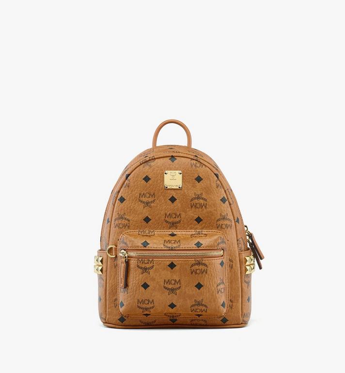 Mini Stark Side Studs Backpack in Visetos Cognac | MCM ®US