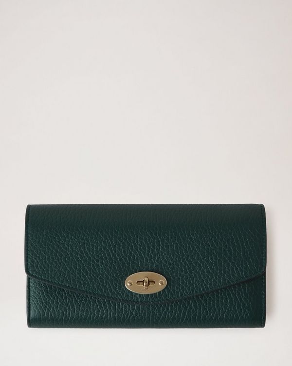 Mulberry | Darley Wallet | Mulberry Green Heavy Grain | Darley