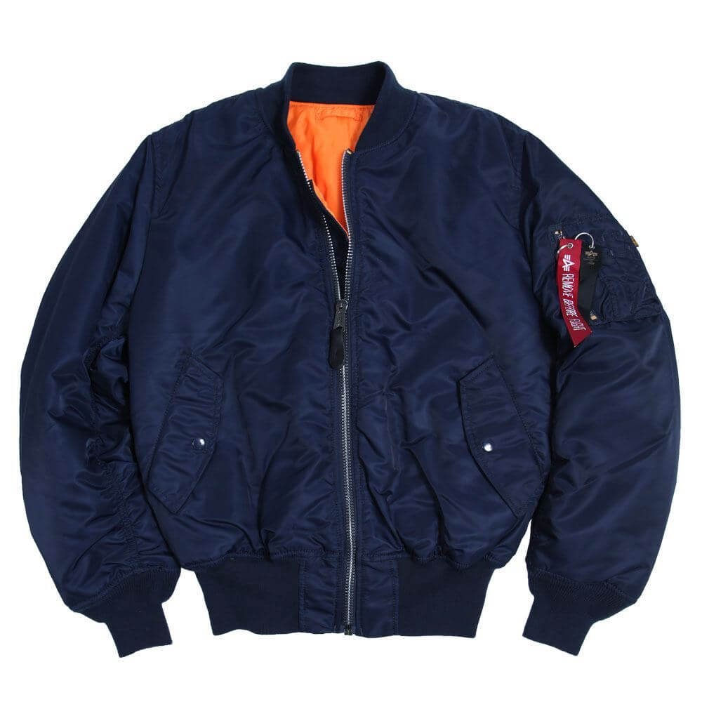 Alpha MA-1 Nylon Flight Jacket - Replica Blue - MyPilotStore.com