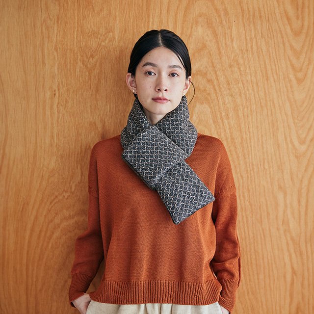 布ぬの中綿マフラー ラッセル編み｜服飾品｜中川政七商店 公式サイト