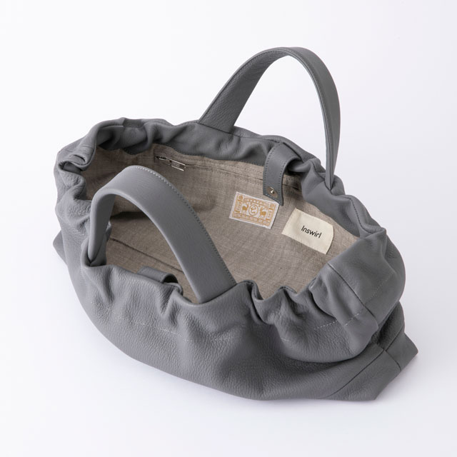 鹿革の横長ギャザートート｜かばん｜中川政七商店 公式サイト