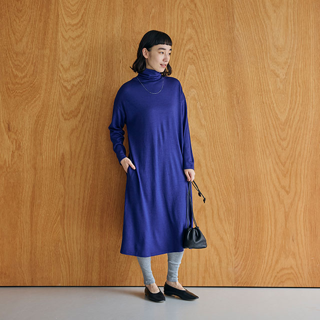 ウールのタートルワイドワンピース｜衣料品｜中川政七商店 公式サイト