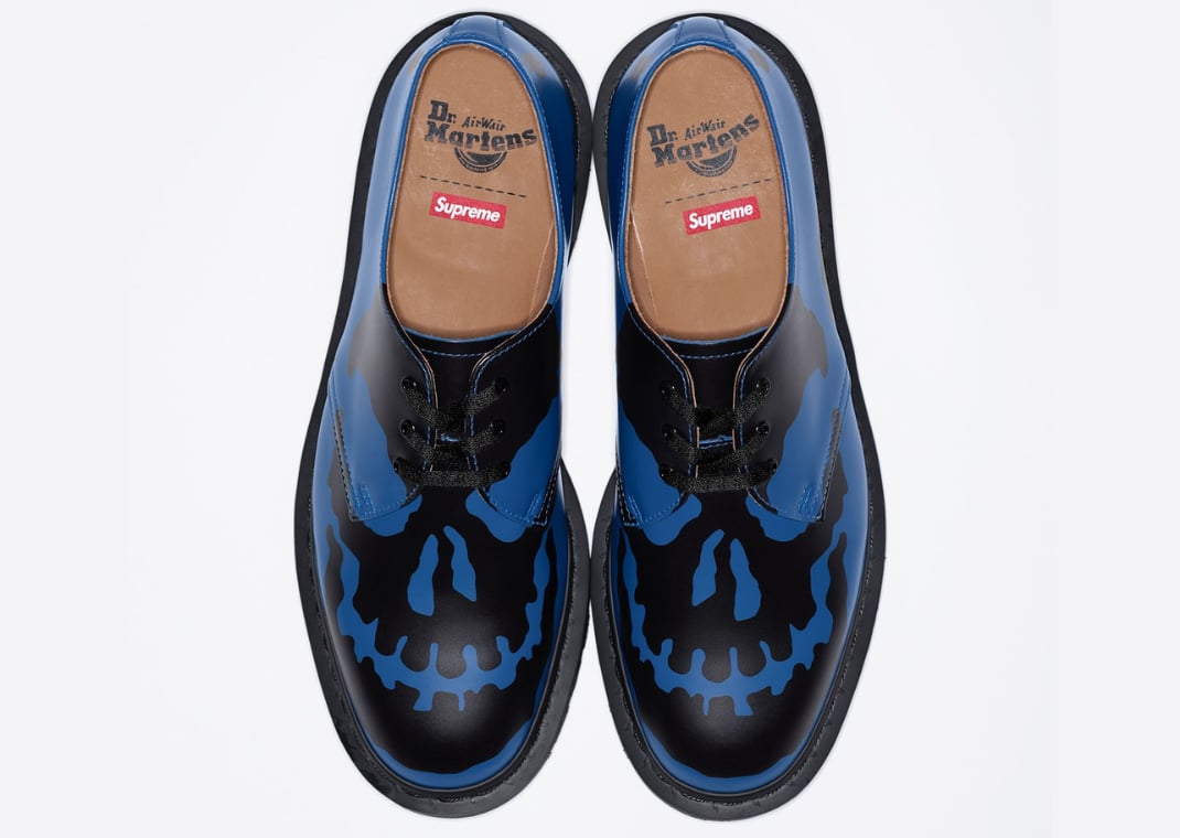 Supreme is Turning the Dr. Martens 1461 3-Eye Shoe into a Creepy Skull