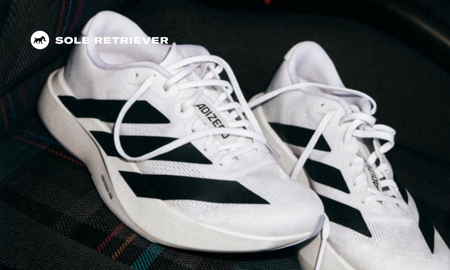The adidas Adizero Evo SL White Black Re-Releases March 2025