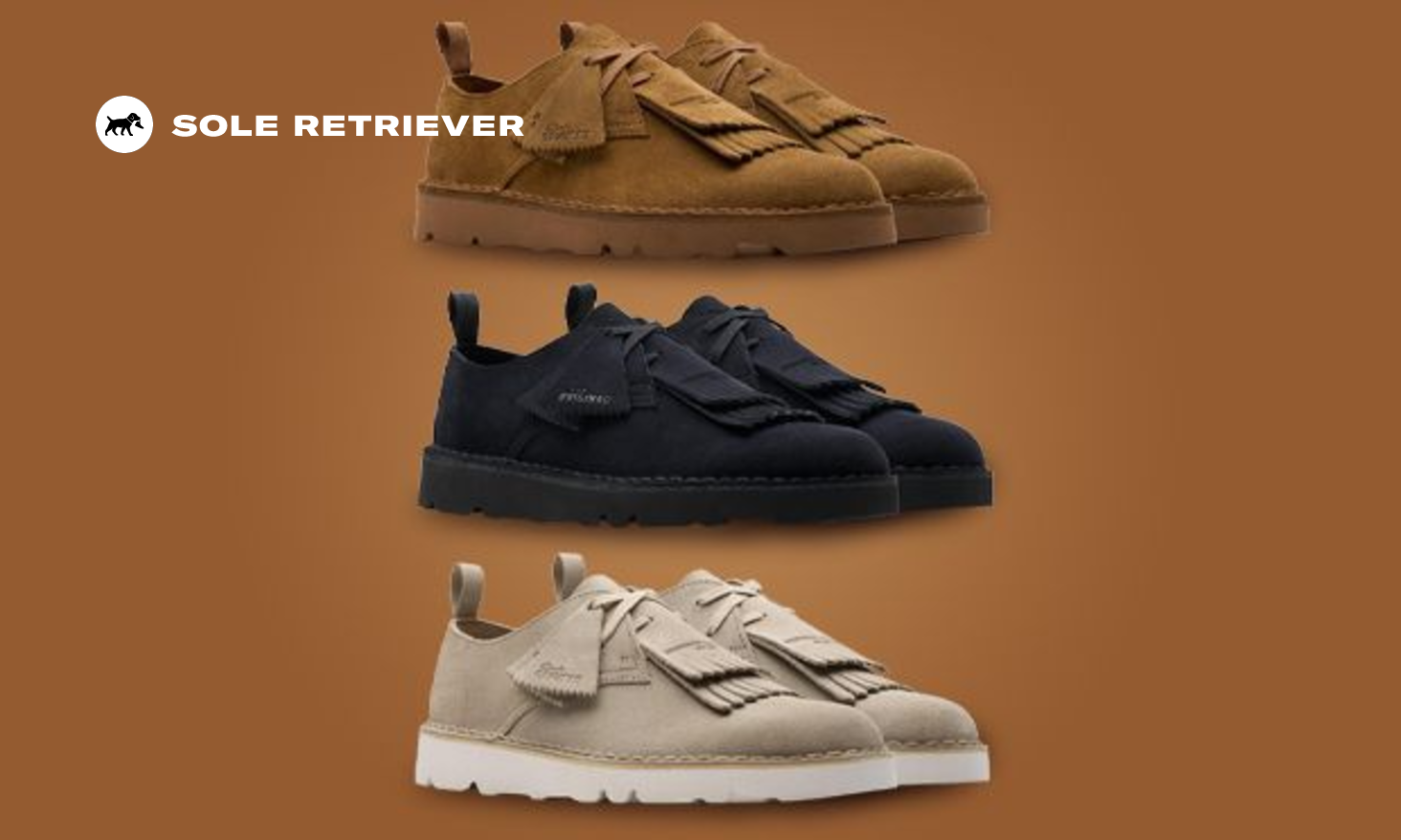 The Engineered Garments x Clarks Originals Desert Khan Pack
