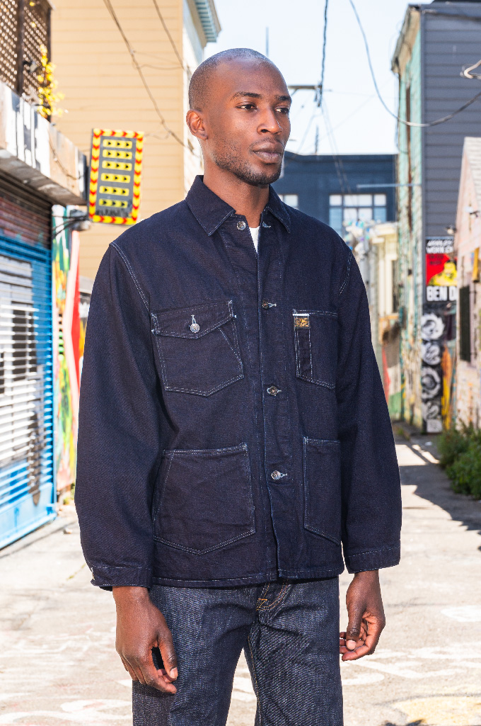 Stevenson Prairie Lined Chore Coat - 14oz Indigo Warp & Weft