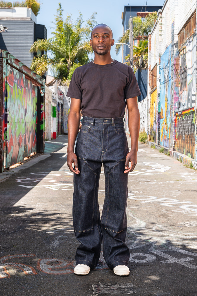 Rick Owens DRKSHDW Geth Jeans - Made In Japan 14oz Indigo DOUBLE-KNEE