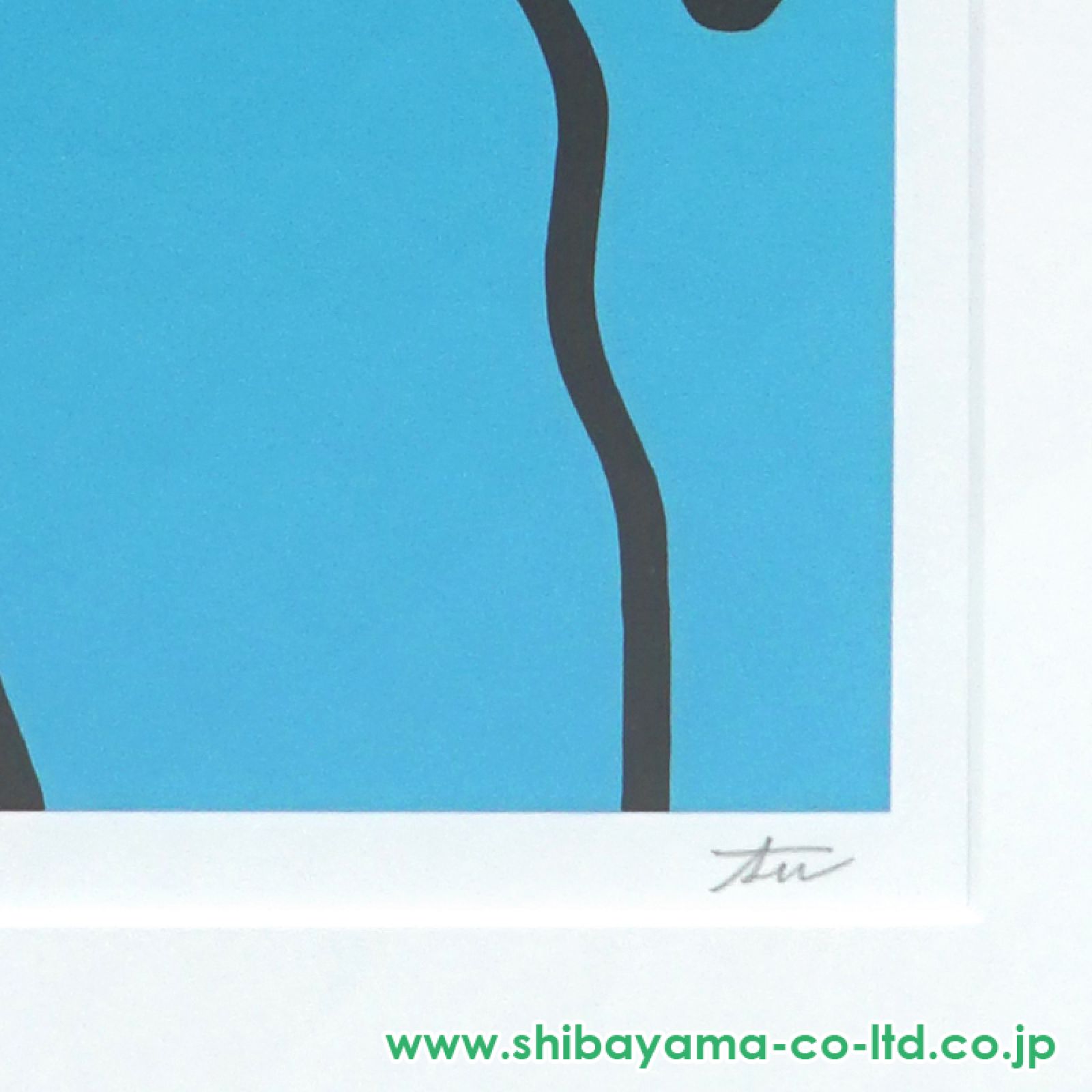 谷口小夏「minor role(ブルー)」スクリーンプリント :: 絵画買取・販売