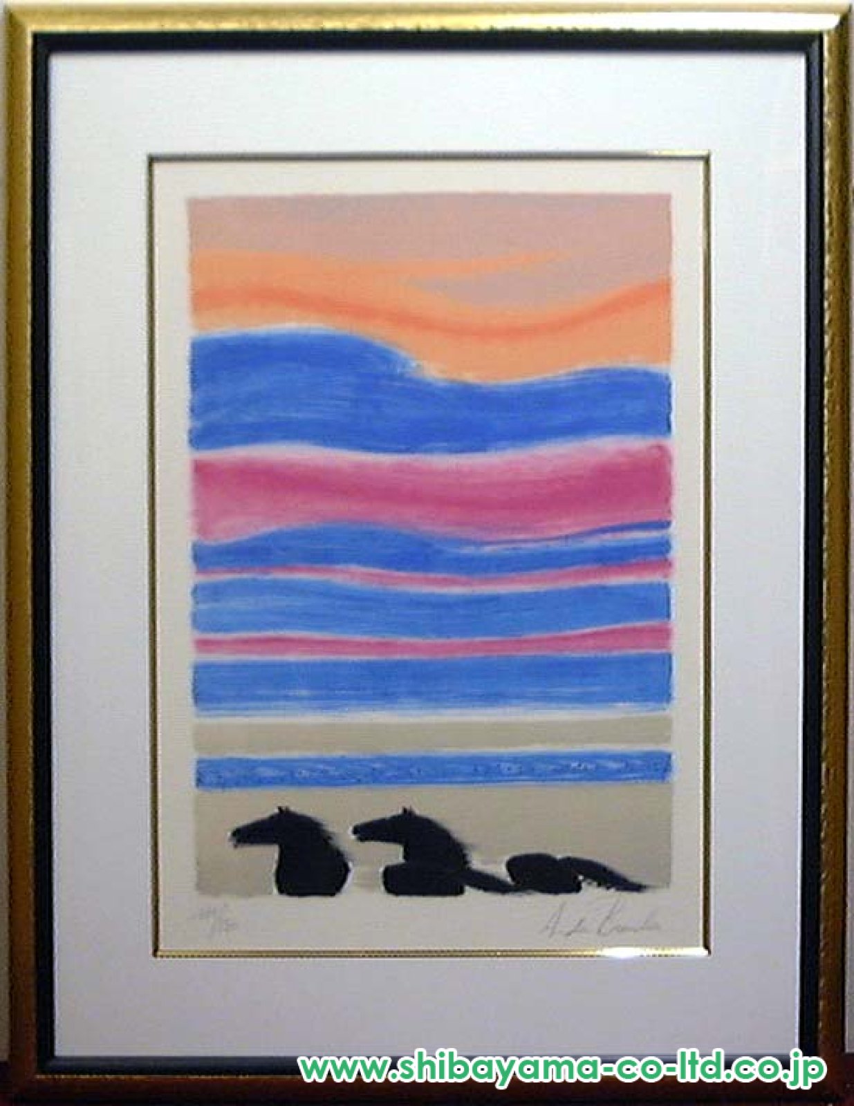 アンドレ・ブラジリエ「RIVAGE」リトグラフ :: 絵画買取・販売 - シバヤマ