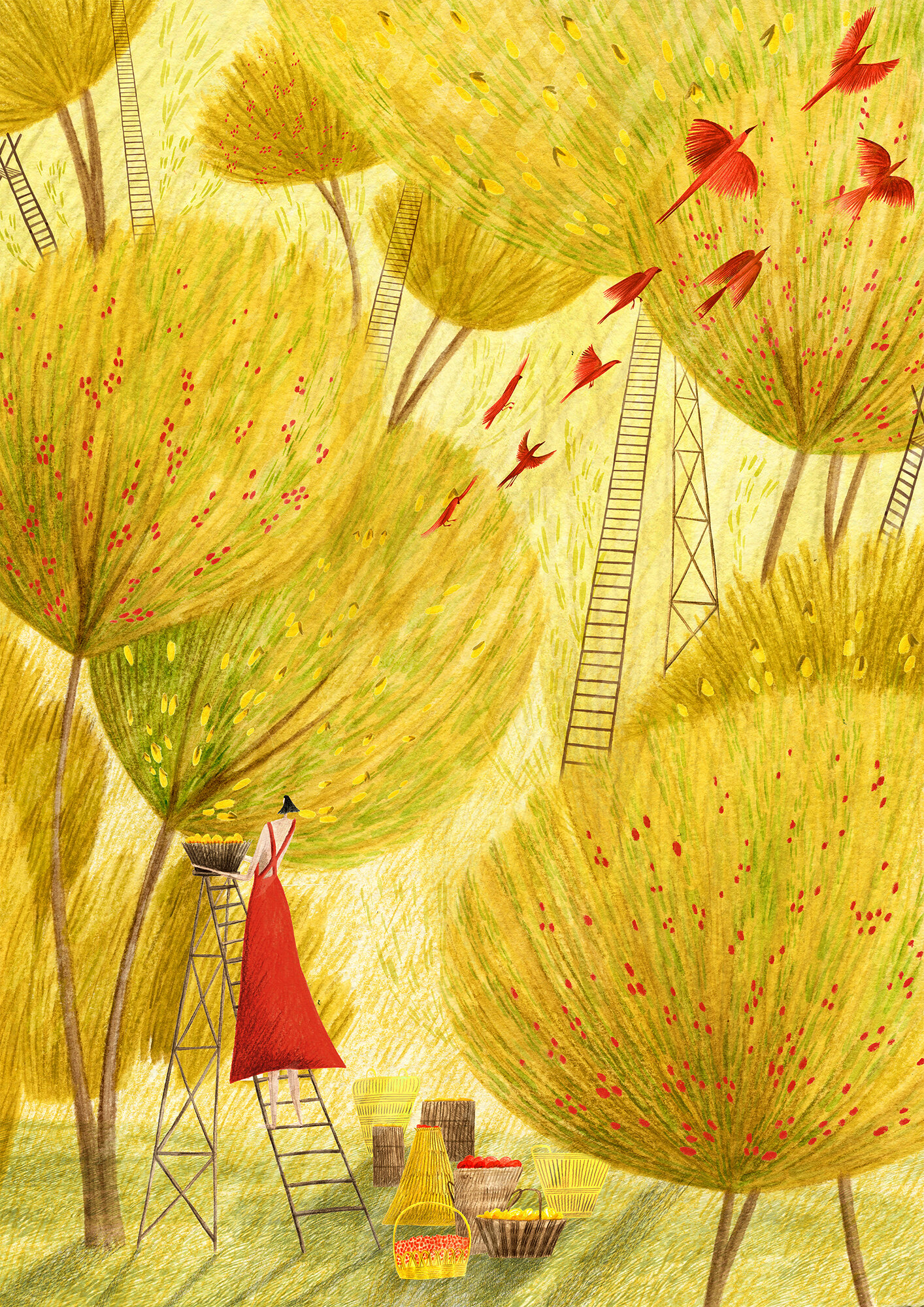 The Orchard | Illustrated Giclée Print — Rosanna Tasker Illustration