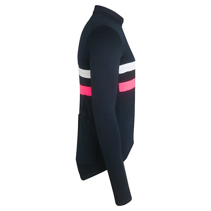 RAPHA Brevet Long Sleeve Windblock Jersey Dark Navy/White Men