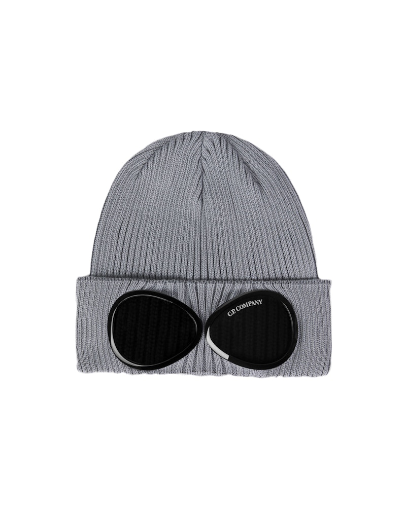 C.P. Company Cotton Goggle Beanie Griffin Grey - SS22 - US
