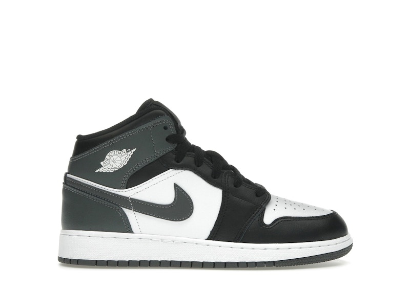 Jordan 1 Mid Black White Iron Grey (GS) - DQ8423-001 - US