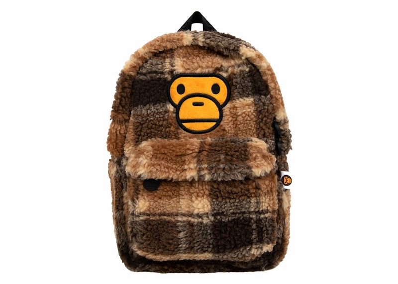 BAPE Baby Milo Mini Fur Check Backpack Multicolor - SS24 - GB
