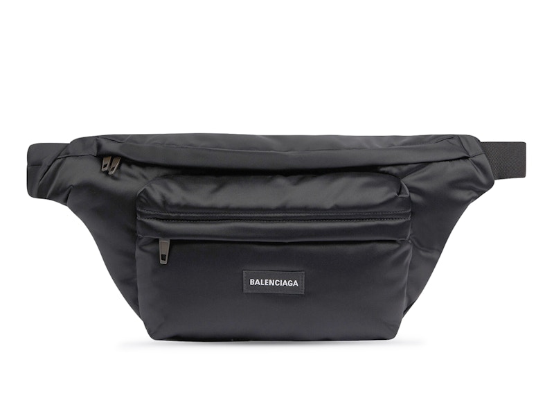 Balenciaga Oversized XXL Belt Bag Black in Recycled Bomber Nylon