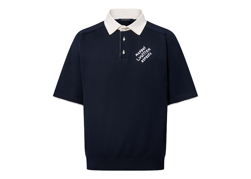 Louis Vuitton Embroidered Short-Sleeved Cotton Blend Polo Shirt