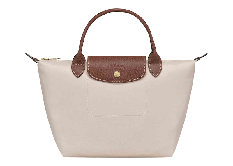 Longchamp Le Pliage Top Handle Bag S Paper in Canvas with Gold