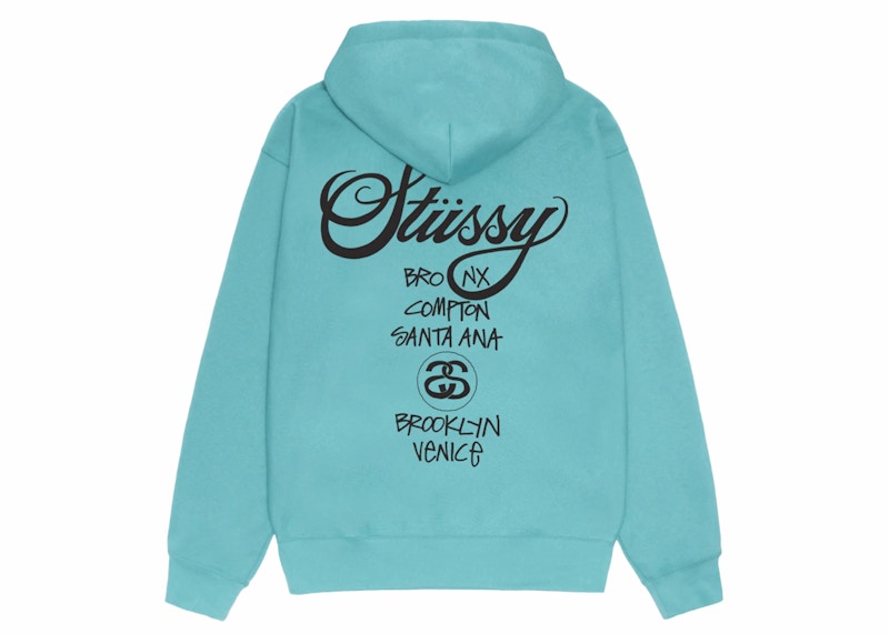Stussy World Tour Hoodie Ocean メンズ - SS24 - JP