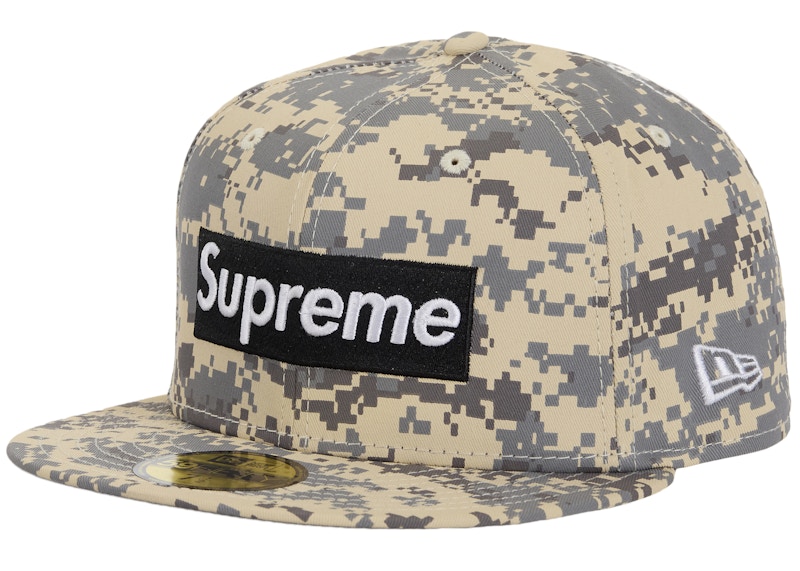 Supreme MLB Teams Box Logo New Era 59Fifty Cap Digital Camo - FW25