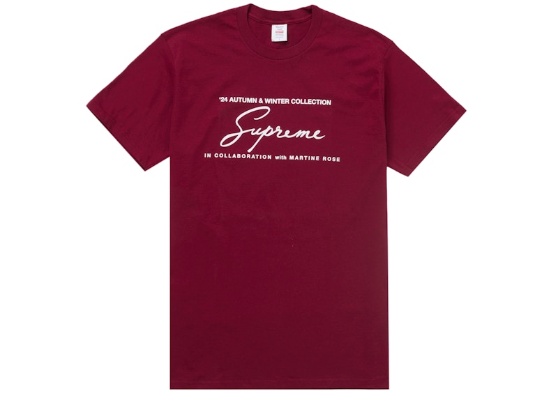 Supreme Martine Rose Tee Cardinal Men's - FW24 - US