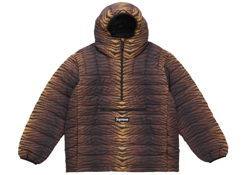 Supreme Micro Down Half Zip Hooded Pullover (FW25) Tiger Men's