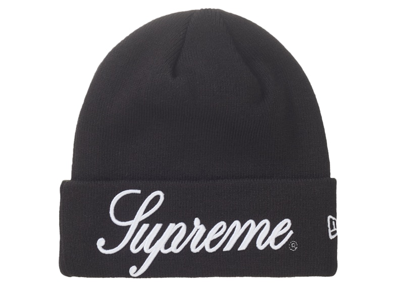 Supreme New Era Script Beanie Black - FW24 - GB
