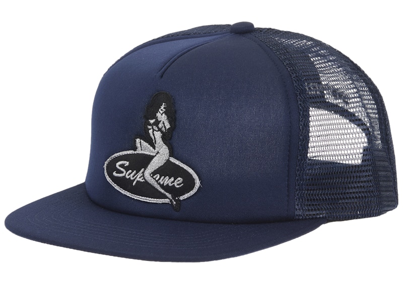 Supreme Pinup Mesh Back 5-Panel Black - FW25 - US