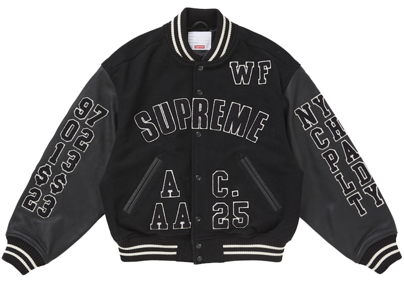 Supreme Praises Varsity Jacket Black Men's - SS25 - US