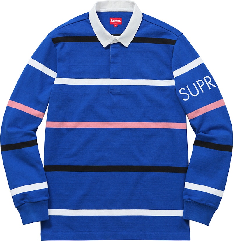 Supreme Striped Rugby Royal Men's - FW16 - US