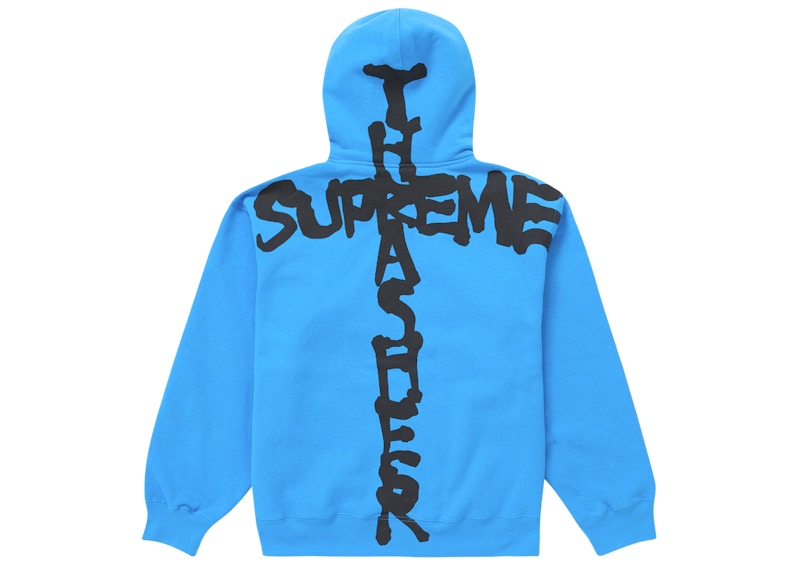 Supreme Thrasher Zip Up Hooded Sweatshirt Bright Blue メンズ