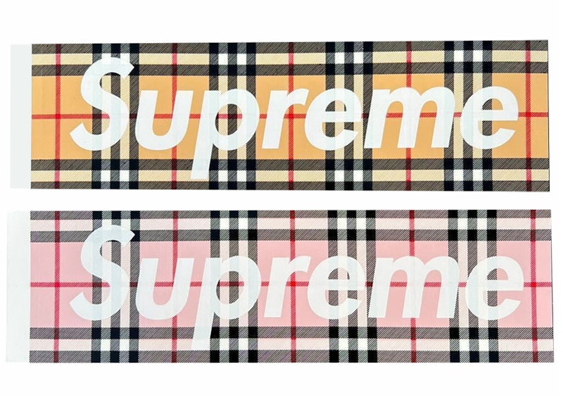 Supreme バーバリー ステッカー 11枚 Supreme Burberry Box Logo